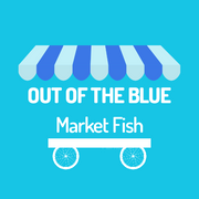 Out of the Blue Market Fish Logo